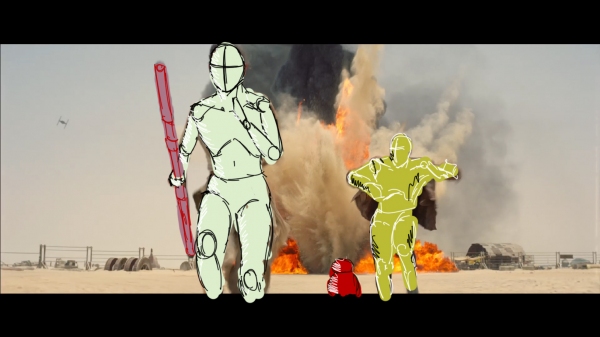 Photo Flash: STAR WARS: THE FORCE AWAKENS' John Boyega & Daisy Ridley Make Art At D23 Image