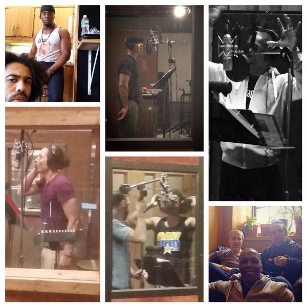Photo Flash: HAMILTON Men Hit the Recording Studio Image