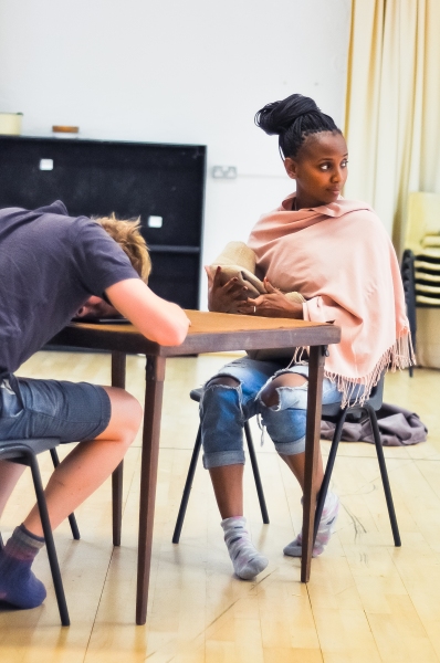 Photo Flash: In Rehearsal for MOUTHFUL Premiere at Metta Theatre Image
