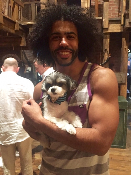Photo Flash: HAMILTON Gets a Visit from Tinkerbelle the Dog Image