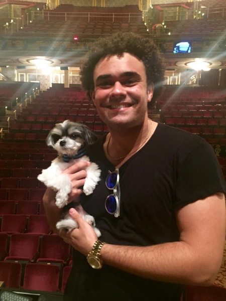 Photo Flash: HAMILTON Gets a Visit from Tinkerbelle the Dog 