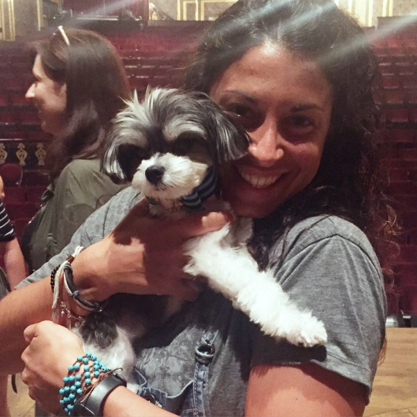 Photo Flash: HAMILTON Gets a Visit from Tinkerbelle the Dog Image