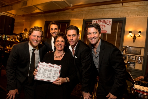 Photo Flash: Actors from Broadway's JERSEY BOYS Performs at Carmine's 25th Anniversary Celebration Image