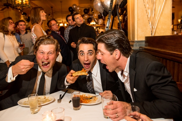 Photo Flash: Actors from Broadway's JERSEY BOYS Performs at Carmine's 25th Anniversary Celebration Image