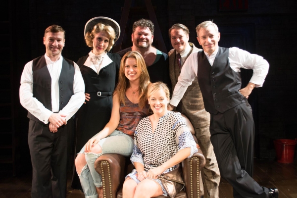 Photo Flash: Cast of KINKY BOOTS Visits 39 STEPS Off-Broadway Image