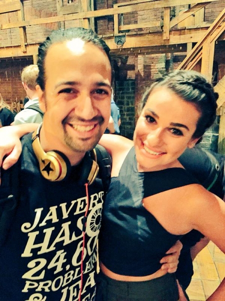 Photo Flash: Lea Michele, Rosie O'Donnell, John Kander, and More Visit HAMILTON Image