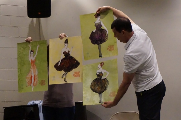 Director/choreographer James Walski shares costume sketches and photos of the set Photo