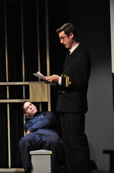 AARON MOHR-HALE (Dawson) and JACOB TICE (Kaffee) from the Lakewood Playhouse Producti Photo