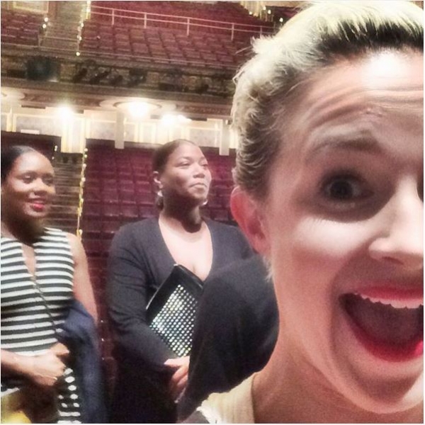 Photo Flash: HAMILTON Cast Poses With Ben Stiller and Queen Latifah Following Performance Image