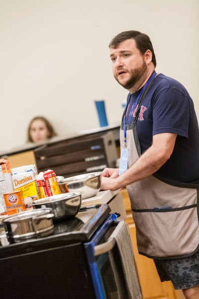 Photo Flash: In Rehearsal with Signature Theatre's CAKE OFF, Starring Todd Buonopane and Sherri Edelen Image