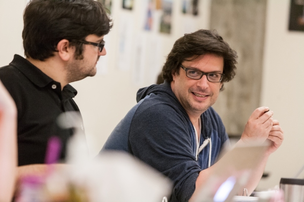 Photo Flash: In Rehearsal with Signature Theatre's CAKE OFF, Starring Todd Buonopane and Sherri Edelen Image