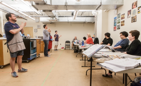Photo Flash: In Rehearsal with Signature Theatre's CAKE OFF, Starring Todd Buonopane and Sherri Edelen Image