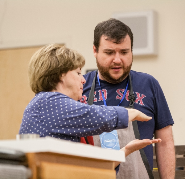 Photo Flash: In Rehearsal with Signature Theatre's CAKE OFF, Starring Todd Buonopane and Sherri Edelen Image