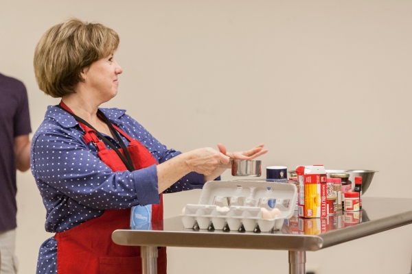 Photo Flash: In Rehearsal with Signature Theatre's CAKE OFF, Starring Todd Buonopane and Sherri Edelen Image