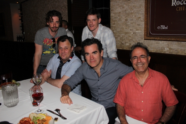 Christian Borle, Brooks Ashmanskas, Brian Shepard, Brian d''Arcy James and Antony Ger Photo