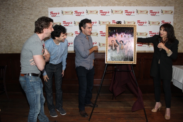 Christian Borle, John Cariani, Brian d''Arcy James and Valerie Smaldone Photo