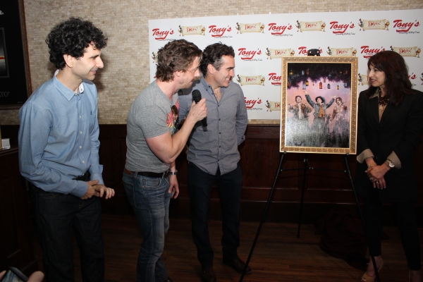 John Cariani, Chrstian Borle, Brian d''Arcy James and Valerie Smaldone Photo