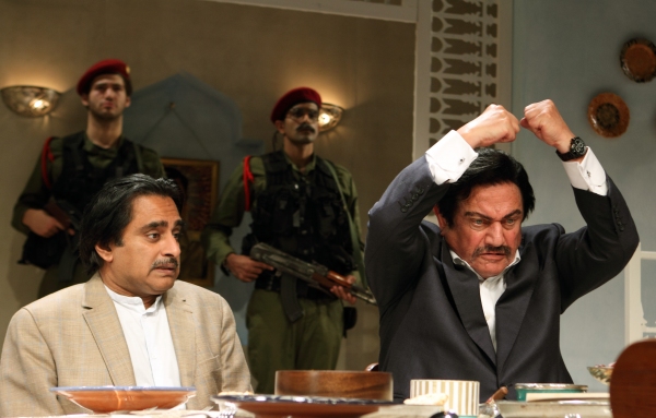 Photo Flash: First Look at DINNER WITH SADDAM at Menier Chocolate Factory Image