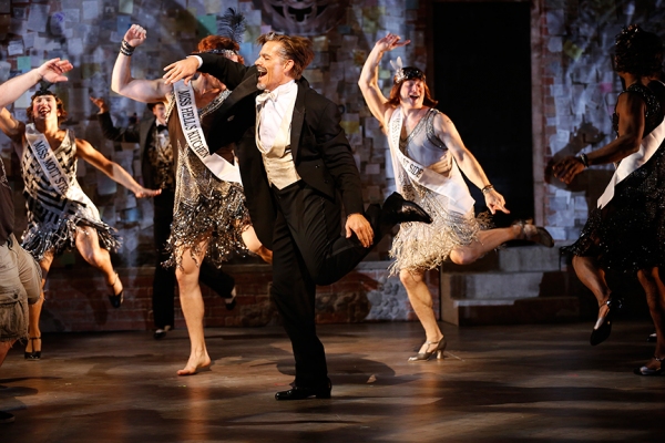 Jonathan Sharp (foreground) with the cast in Douglas Carter Beane''s vignette ARTISTS Photo