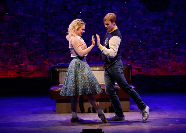 Hayley Podschun and Brendon Stimson in Alfred Uhry''s vignette LOVE WITH THE TOP DOWN Photo