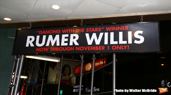 Theatre Marquee for Rumer Willis making her Broadway debut as Roxie Hart in ''Chicago Photo