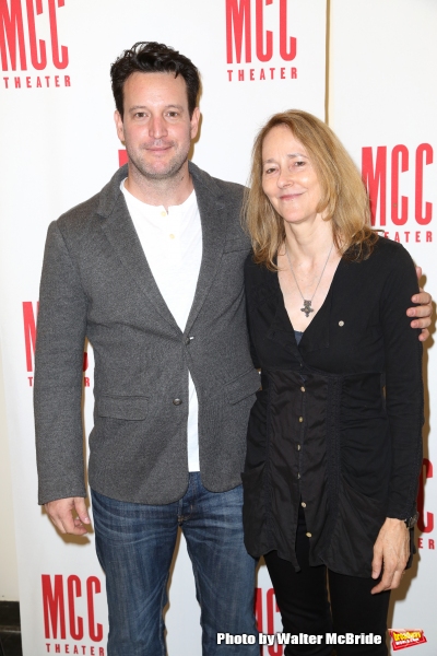 Playwright John Pollono and director Jo Bonney  Photo