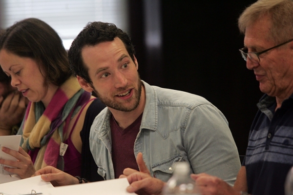 Photo Flash: First Read-Through of Goodspeed's IT'S A WONDERFUL LIFE - Duke Lafoon, Ed Dixon, Josh Franklin, Kirsten Scott and More! Image