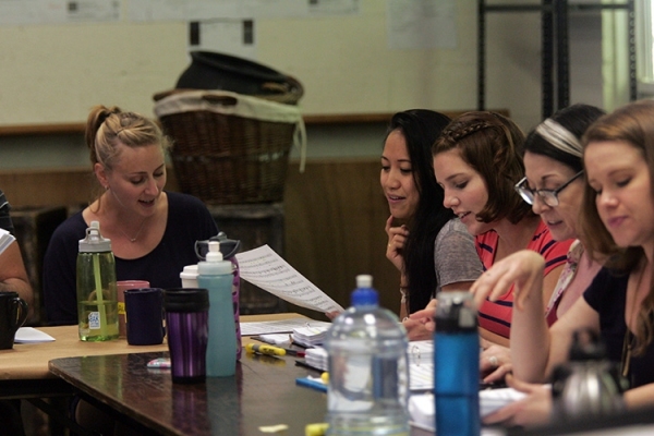 Photo Flash: First Read-Through of Goodspeed's IT'S A WONDERFUL LIFE - Duke Lafoon, Ed Dixon, Josh Franklin, Kirsten Scott and More! Image