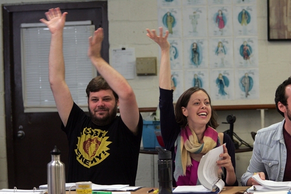 Photo Flash: First Read-Through of Goodspeed's IT'S A WONDERFUL LIFE - Duke Lafoon, Ed Dixon, Josh Franklin, Kirsten Scott and More! Image