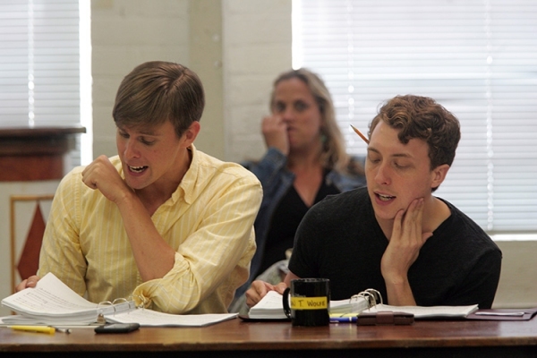 Photo Flash: First Read-Through of Goodspeed's IT'S A WONDERFUL LIFE - Duke Lafoon, Ed Dixon, Josh Franklin, Kirsten Scott and More! 