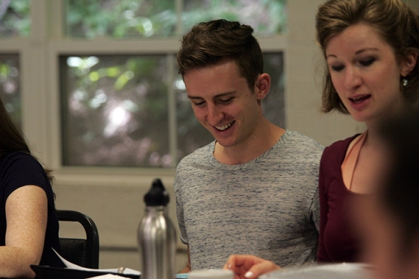 Photo Flash: First Read-Through of Goodspeed's IT'S A WONDERFUL LIFE - Duke Lafoon, Ed Dixon, Josh Franklin, Kirsten Scott and More! Image
