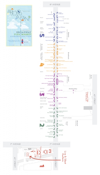 Photo Flash: Don't Get Lost This Weekend! Check Out the BC/EFA Broadway Flea Market Map Image