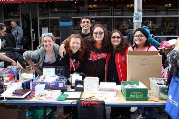 Photo Coverage: The Money Kept Rollin' in at the BC/EFA Flea Merchandise Tables! Image