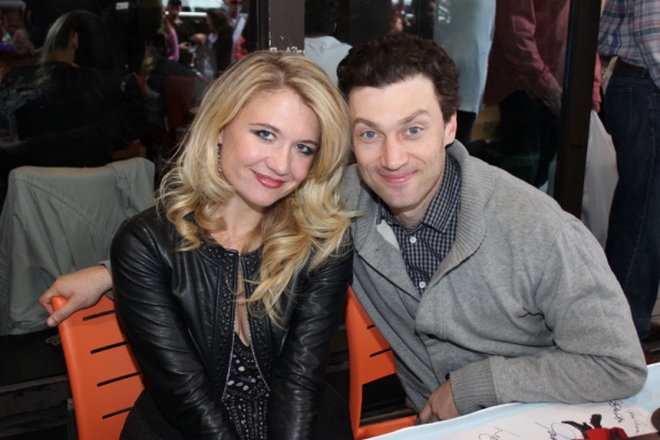 Scarlett Strallen and Bryce Pinkham Photo