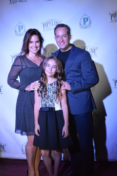 Tahlia Ellie (center) with her mother and father, Rebecca and Mark Bernstein Photo