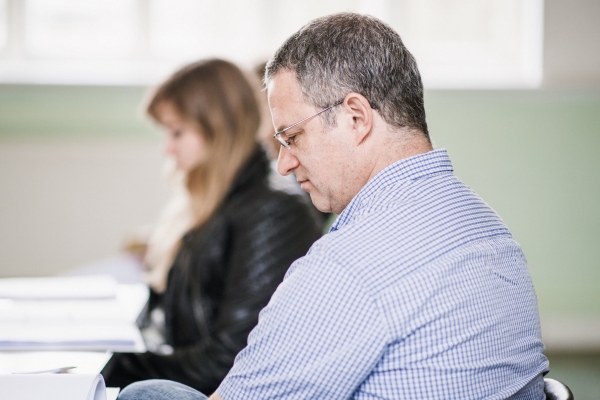 Photo Flash: In Rehearsal with the Cast of PIG FARM at the St. James Theatre Image
