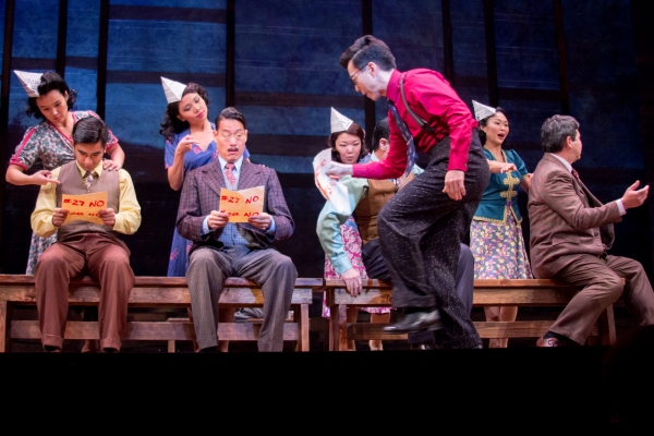 Photo Coverage: ALLEGIANCE Company Gives a Sneak Peek from the Longacre Theatre!  Image