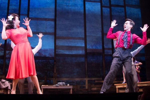 Photo Coverage: ALLEGIANCE Company Gives a Sneak Peek from the Longacre Theatre!  Image