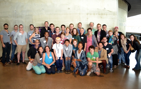 The cast and crew at the first rehearsal of OLIVER! at Arena Stage Photo