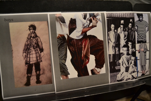 Inspirations for costumes compiled by costume designer Wade Laboissonniere Photo