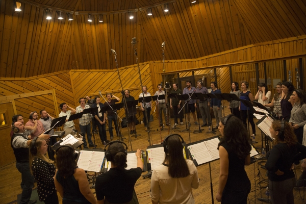 Photo Flash: Inside the Recording Studio with the Cast of THE HUNCHBACK OF NOTRE DAME! Image