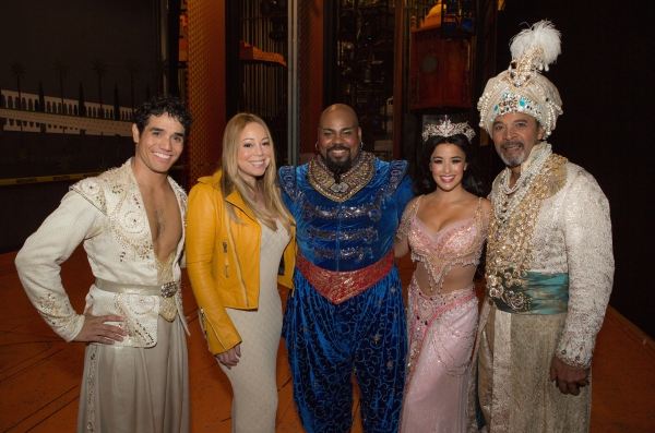 Photo Flash: Mariah Carey Visits ALADDIN on Broadway Image