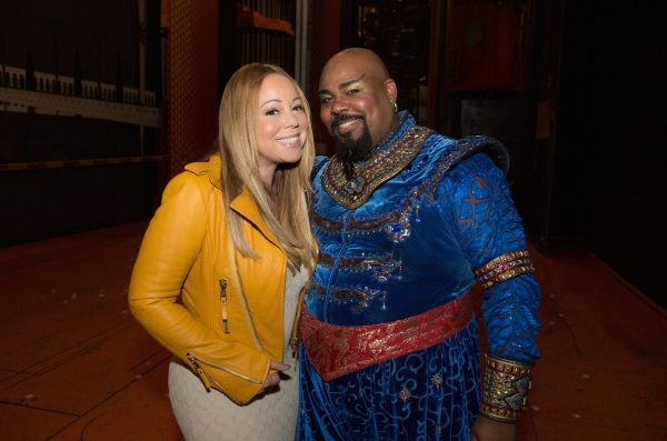 Photo Flash: Mariah Carey Visits ALADDIN on Broadway Image