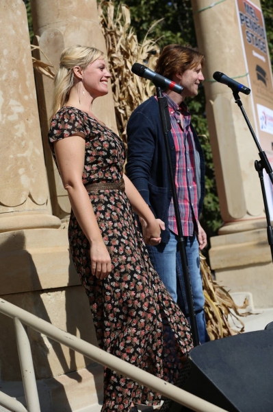 Photo Flash: THE BRIDGES OF MADISON COUNTY's Elizabeth Stanley & Andrew Samonsky Travel to Iowa for Special Preview! Image