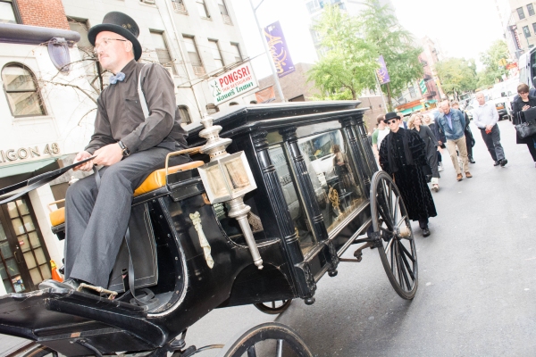 Photo Flash: Jefferson Mays Marks 6,000th Death in 'GENTLEMAN'S GUIDE' with Funeral Procession Image