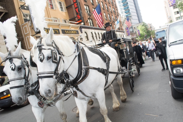 Photo Flash: Jefferson Mays Marks 6,000th Death in 'GENTLEMAN'S GUIDE' with Funeral Procession Image