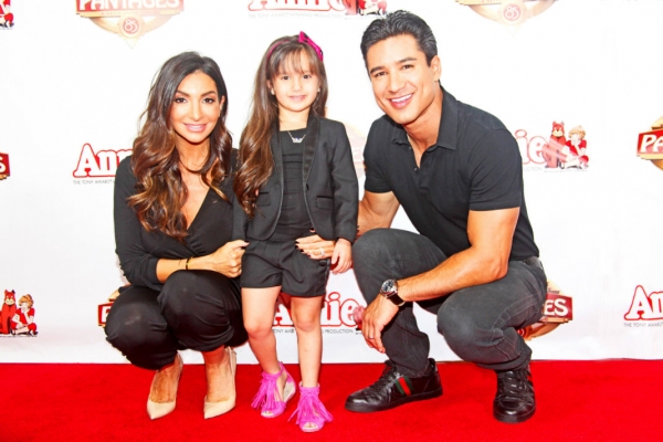 Mario Lopez and Wife Courtney with Daughter Gia Photo