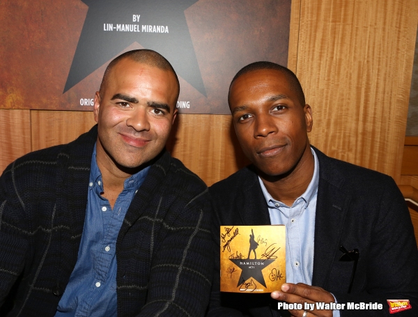 Photo Coverage: Lin-Manuel Miranda, Jonathan Groff, and HAMILTON Cast Sign CDs at Barnes and Noble Image