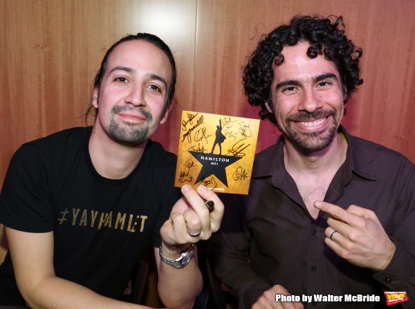 Photo Coverage: Lin-Manuel Miranda, Jonathan Groff, and HAMILTON Cast Sign CDs at Barnes and Noble Image