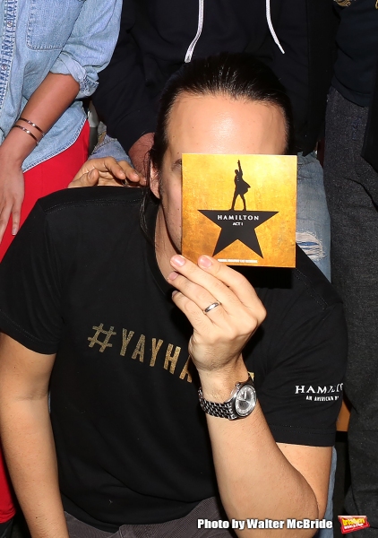 Photo Coverage: Lin-Manuel Miranda, Jonathan Groff, and HAMILTON Cast Sign CDs at Barnes and Noble Image